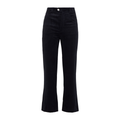 Isabel Marant Meero Corduroy Kick Flare Pant In Black NWT US 4
