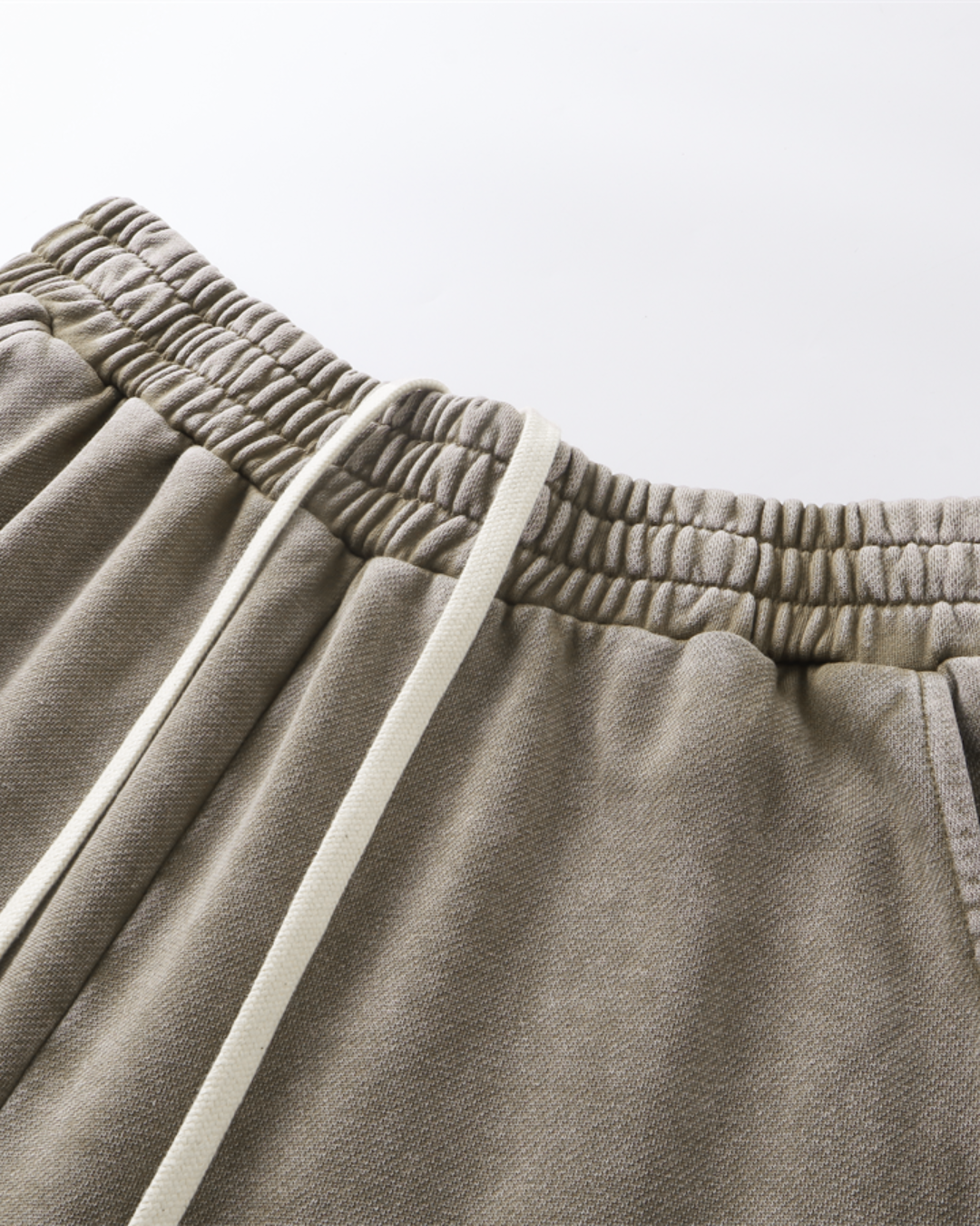 Unisex Acid Wash Wide-Leg Jogger Sweatpants | Vintage Brown