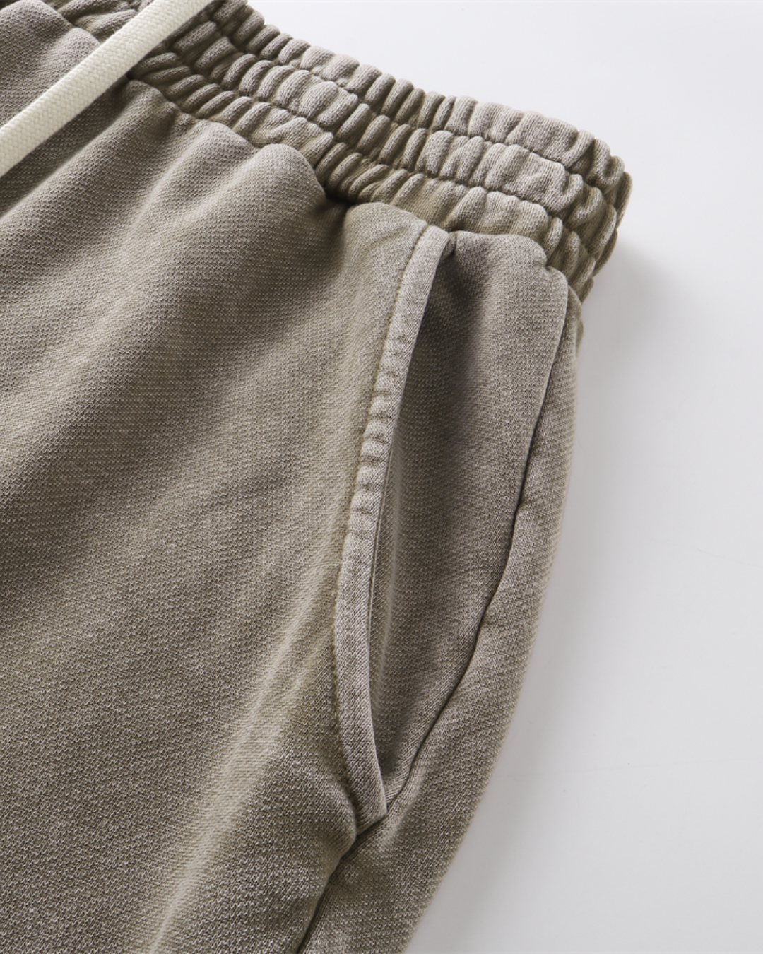 Unisex Acid Wash Wide-Leg Jogger Sweatpants | Vintage Grey
