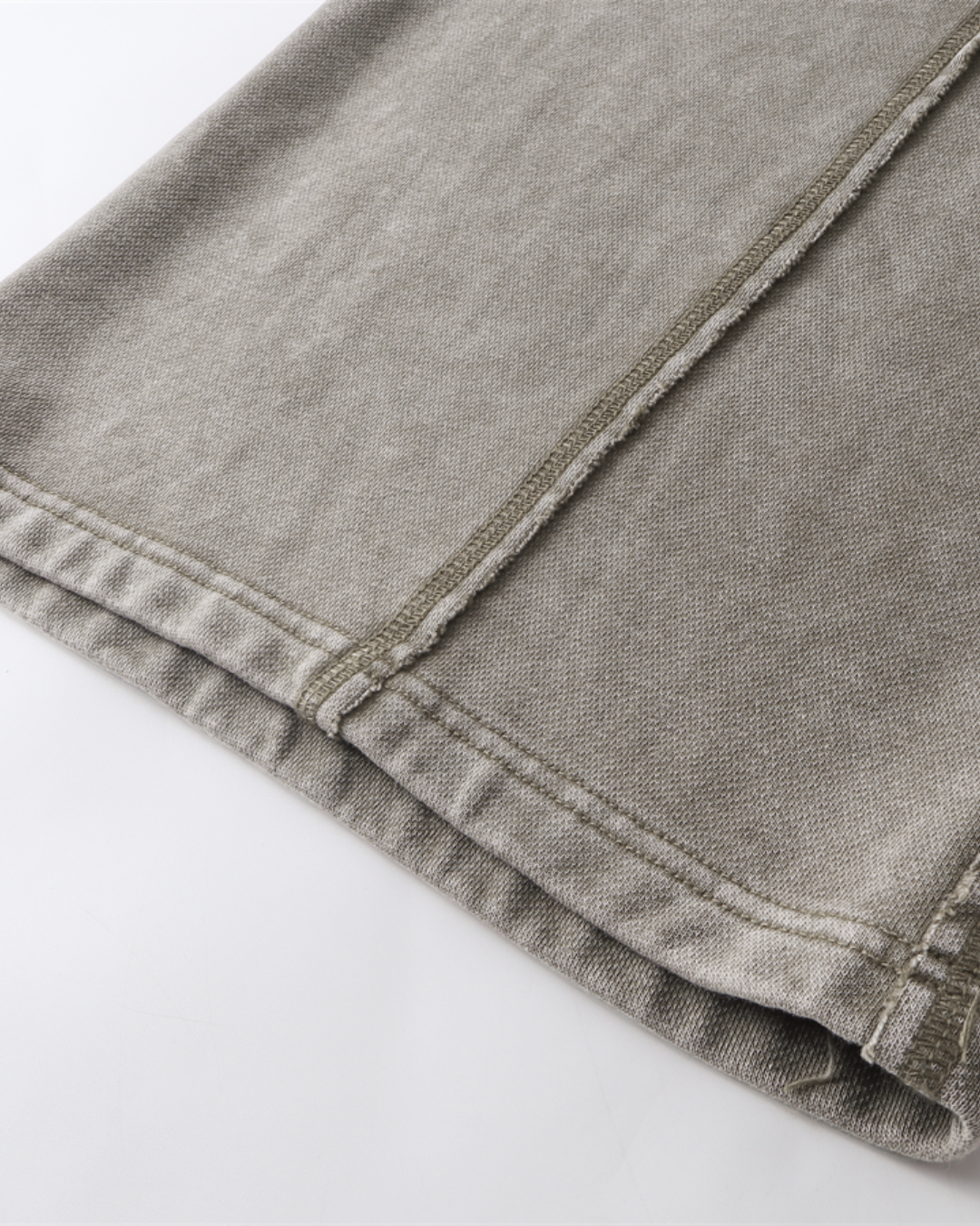 Unisex Acid Wash Wide-Leg Jogger Sweatpants | Vintage Grey