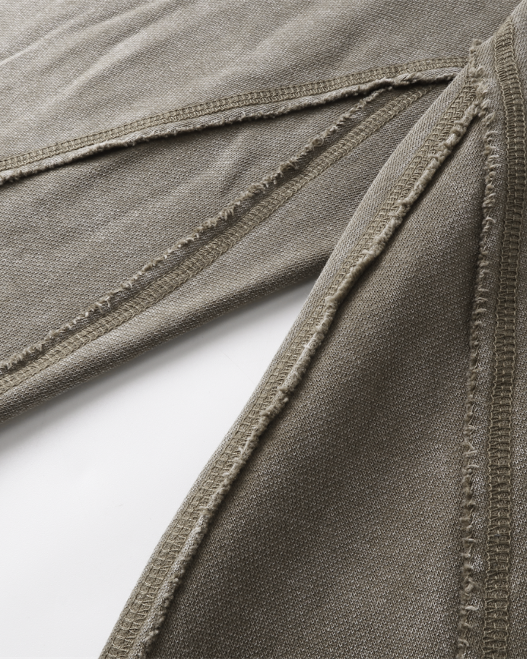 Unisex Acid Wash Wide-Leg Jogger Sweatpants | Vintage Brown