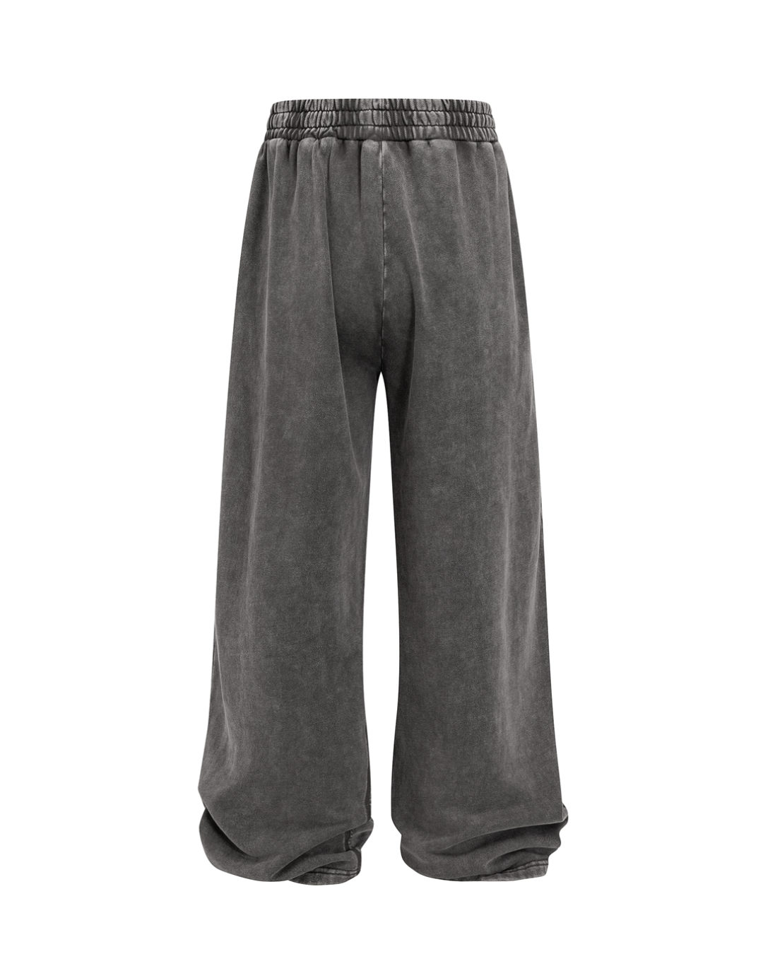 Unisex Acid Wash Wide-Leg Jogger Sweatpants | Vintage Grey