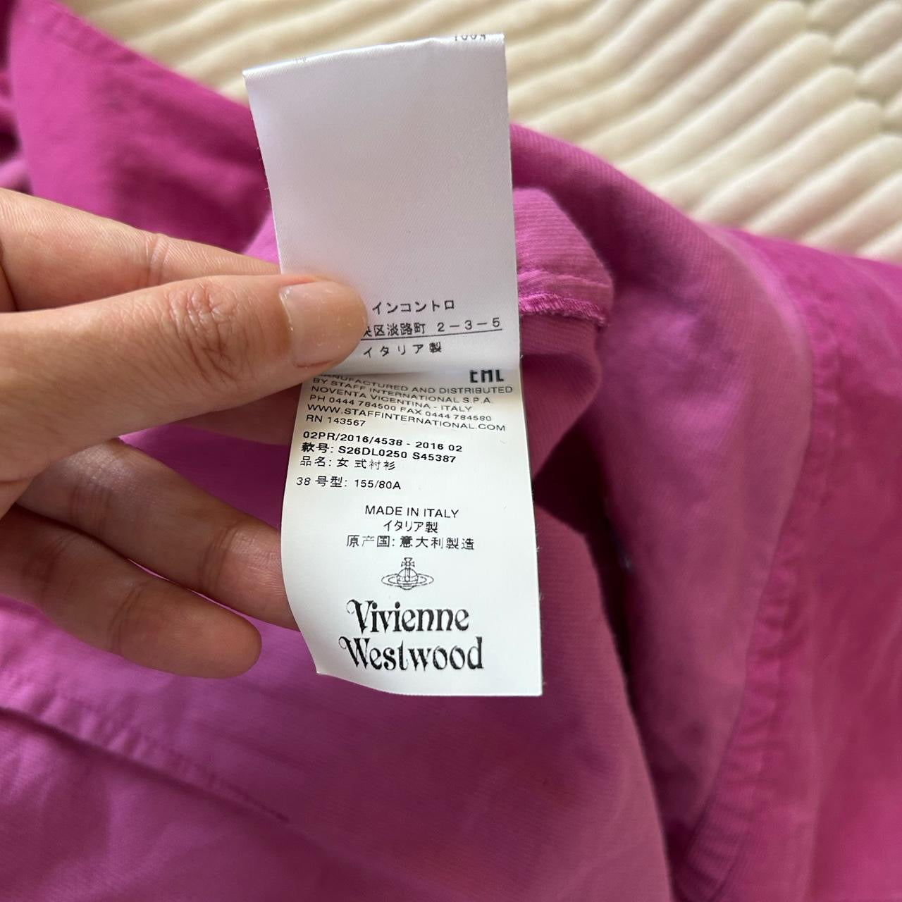 SUPRE RARE Vivienne Westwood Red Label Magenta Corduroy Heart Cutout Top IT 38