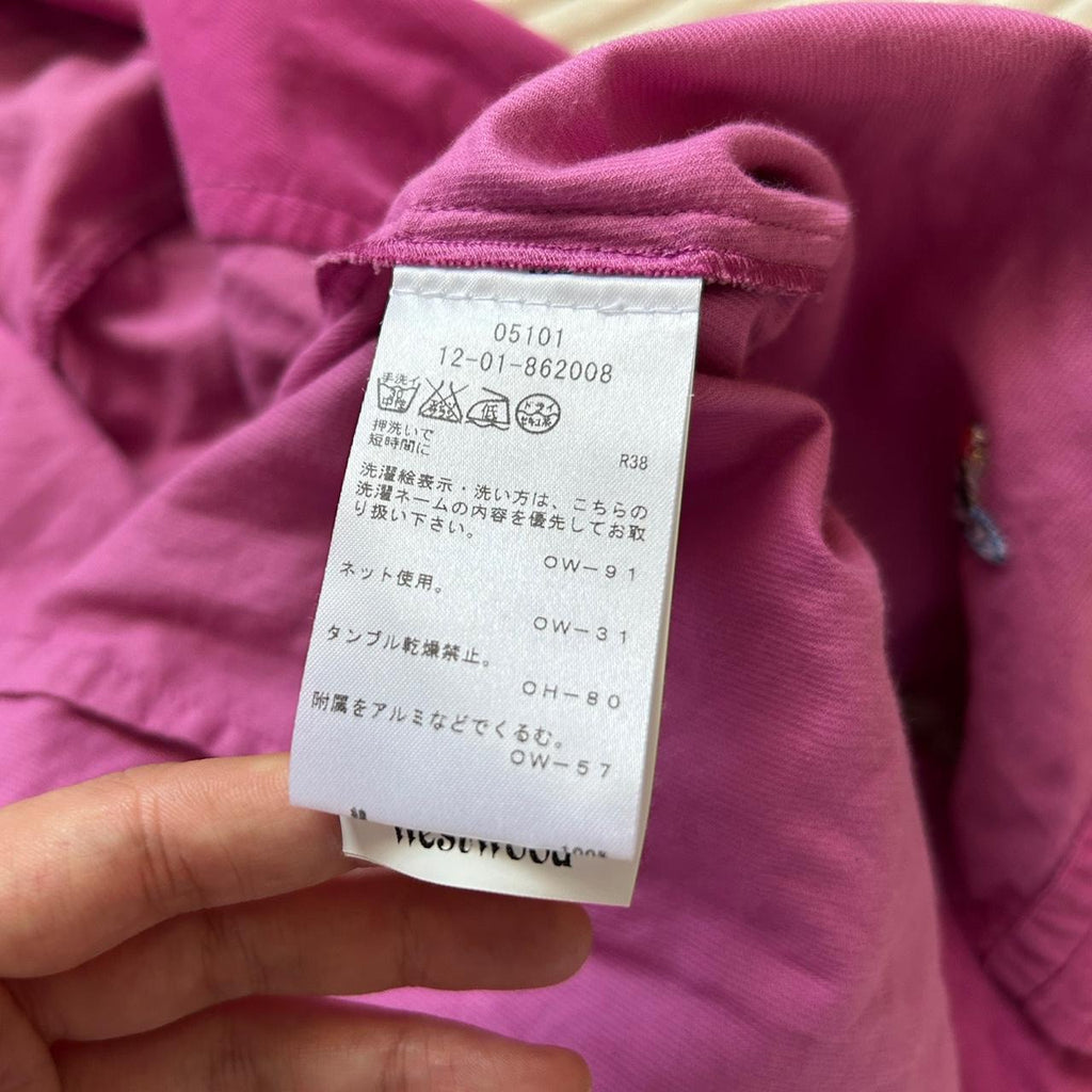 SUPRE RARE Vivienne Westwood Red Label Magenta Corduroy Heart Cutout Top IT 38